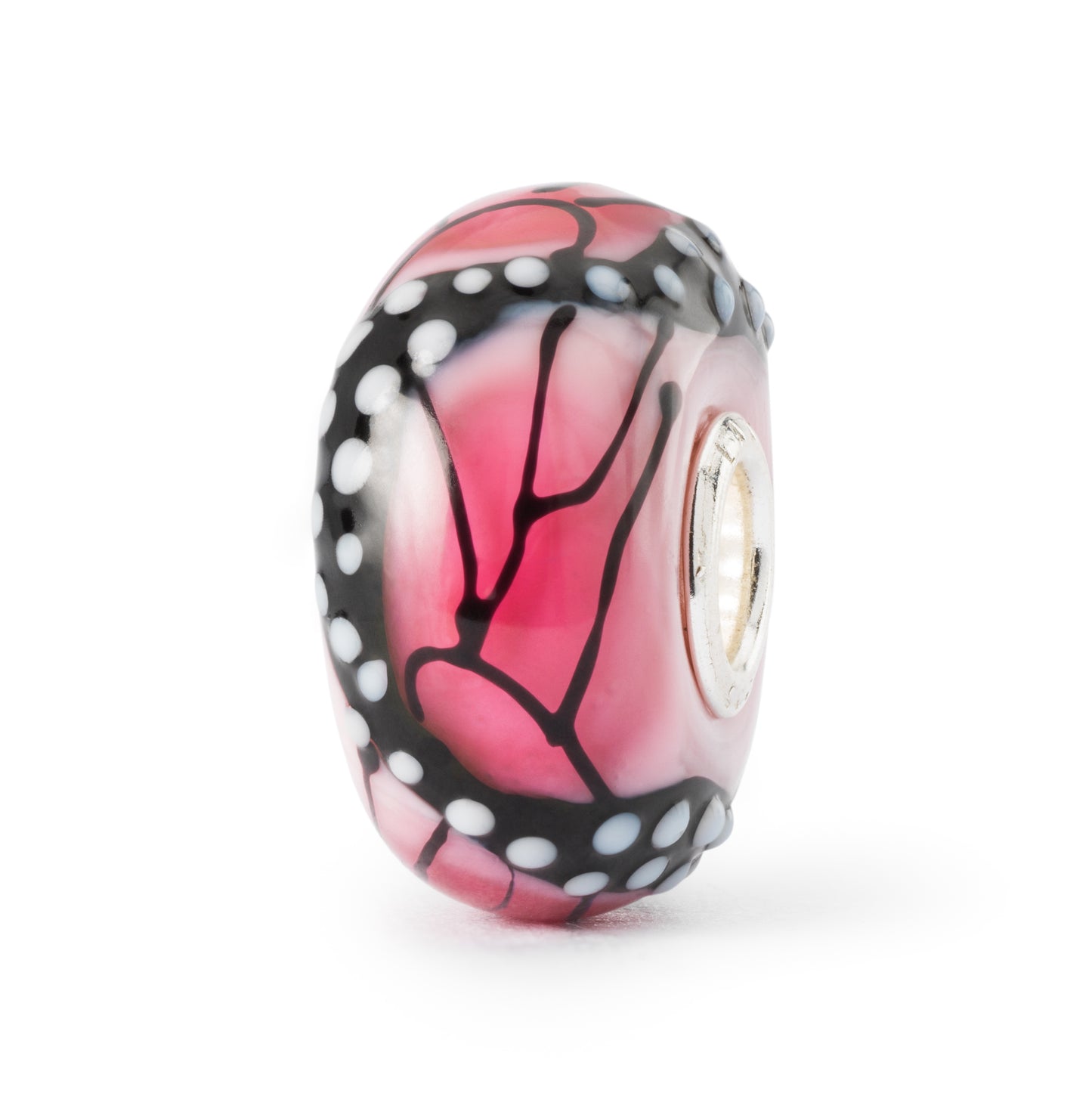 Vlinderhart armband leer