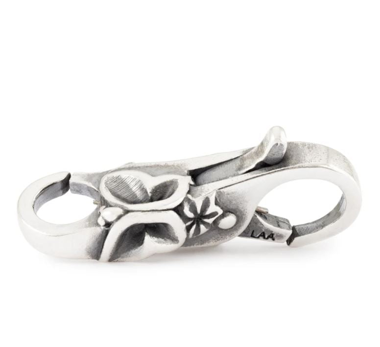 Vlinderhart armband leer