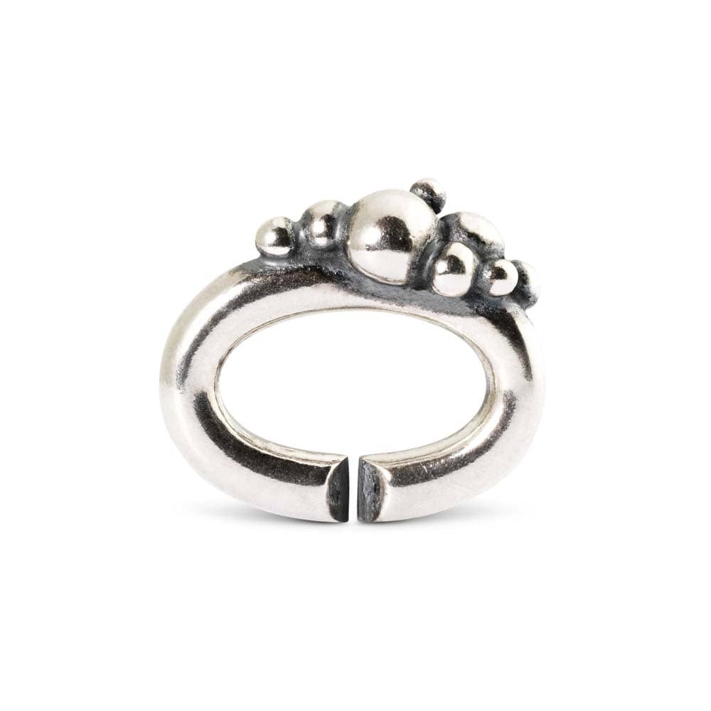 Bubbly single silver link