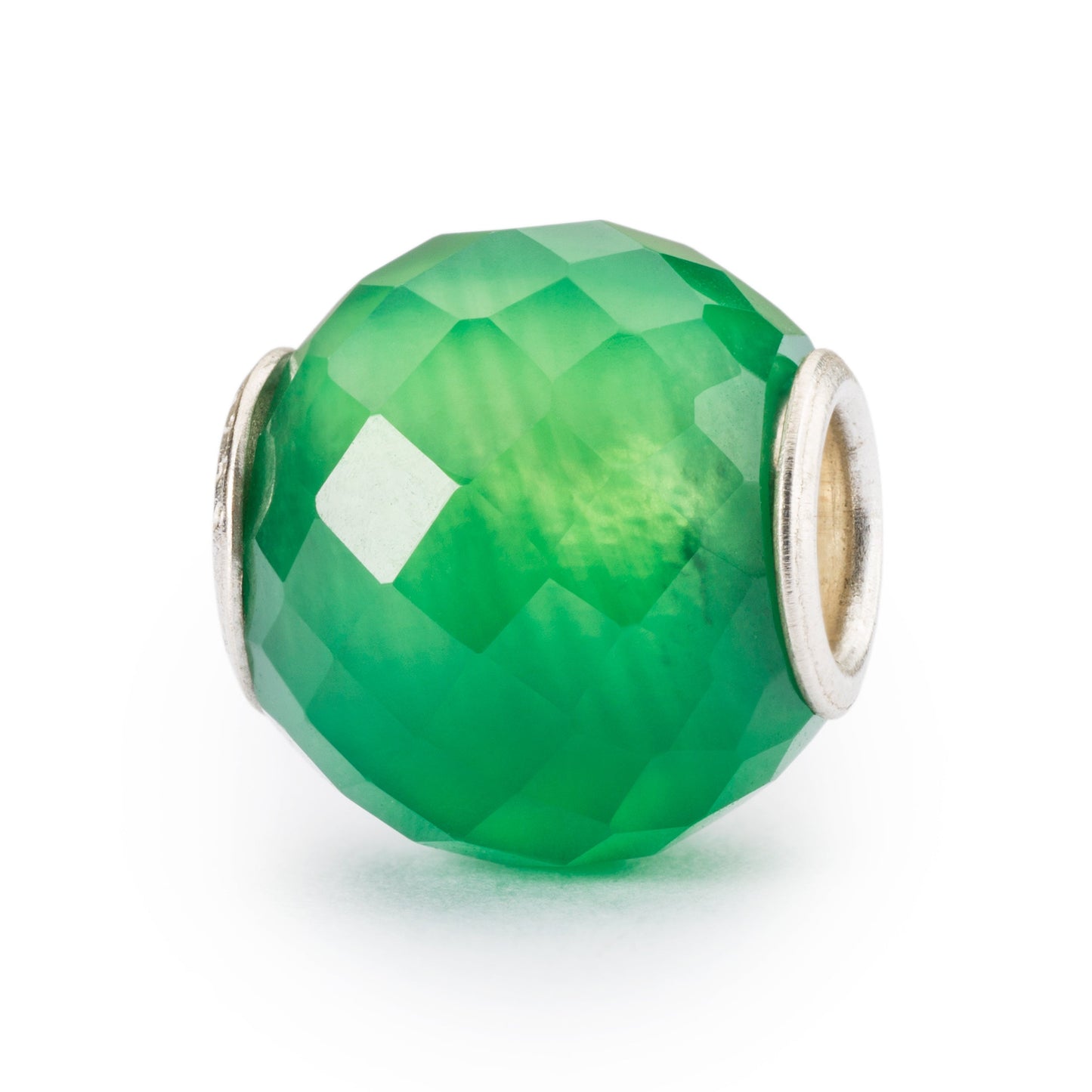 Gefacetteerde groene onyx rond