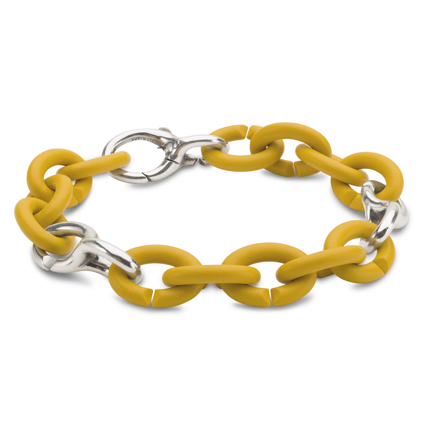 Mellow Yellow Pop Silver Bracelet