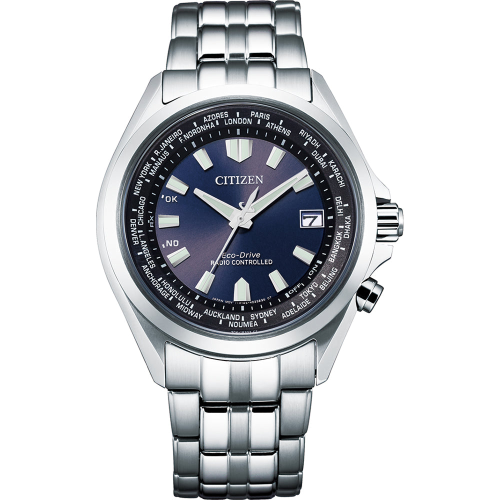 Citizen Radio Controlled CB0220-85L Horloge Eco-Drive staal