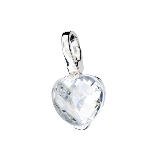 Bedel 1 witte zirkonia hart