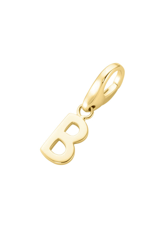 Bedel B verguld (goud op zilver)