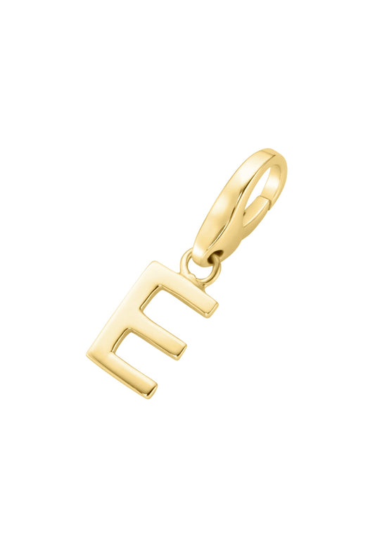 Bedel E verguld (goud op zilver)