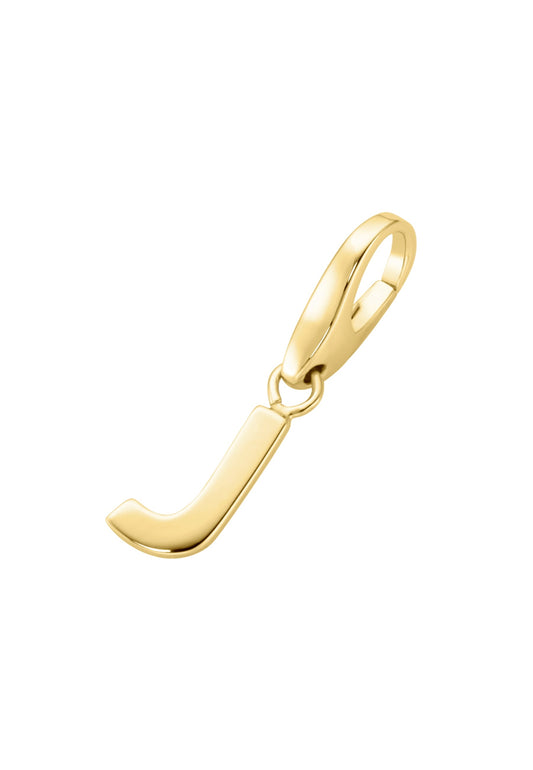 Bedel J verguld (goud op zilver)