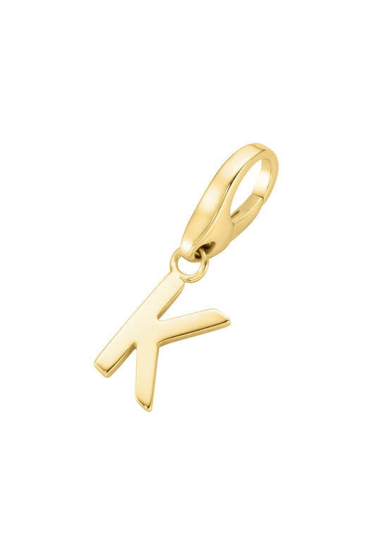 Bedel K verguld (goud op zilver)