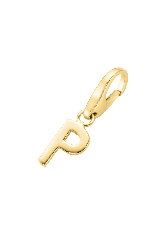 Bedel P verguld (goud op zilver)