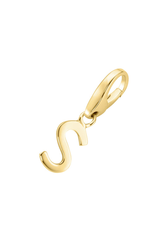 Bedel S verguld (goud op zilver)