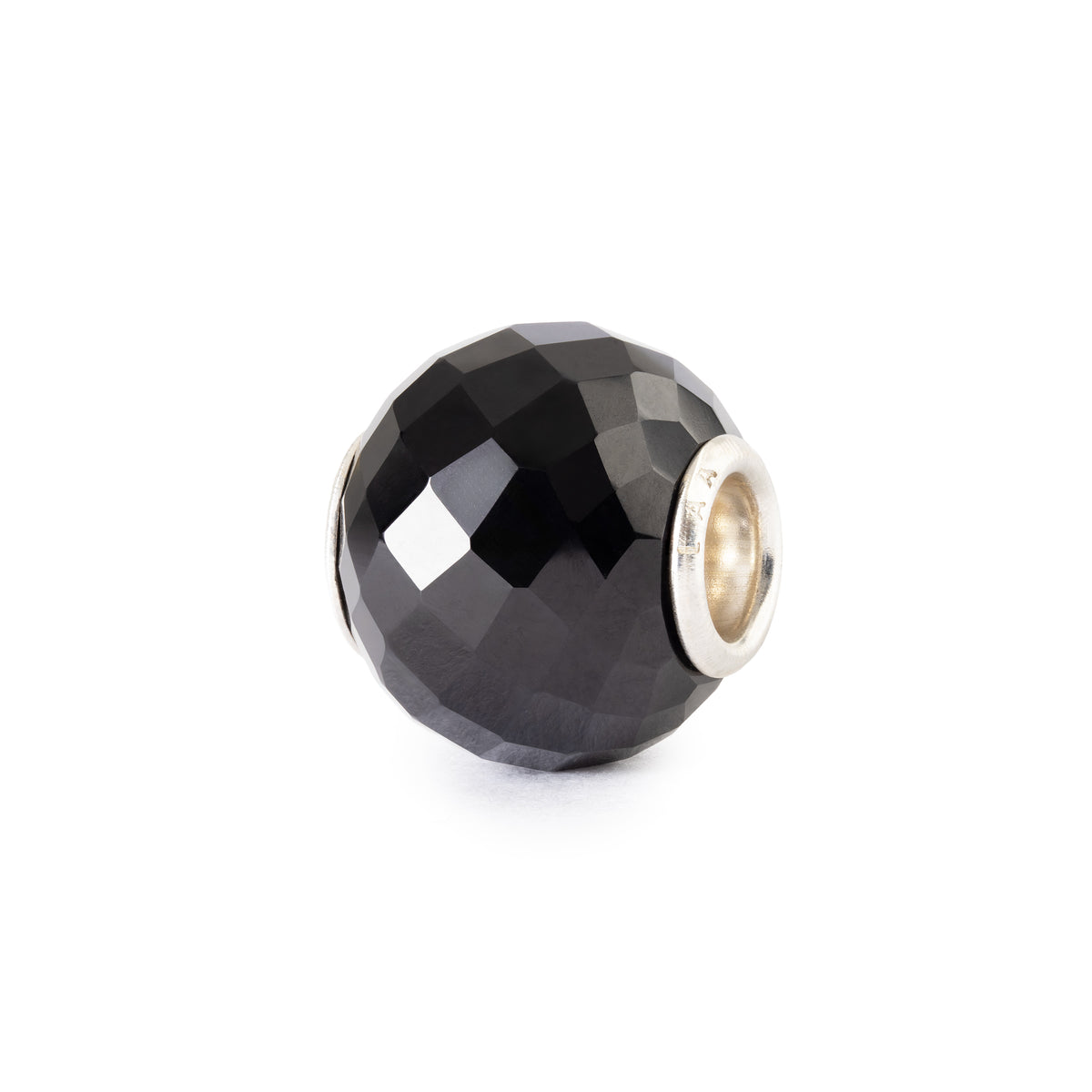 Gefacetteerde zwarte onyx, rond