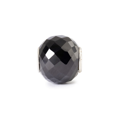 Gefacetteerde zwarte onyx, rond