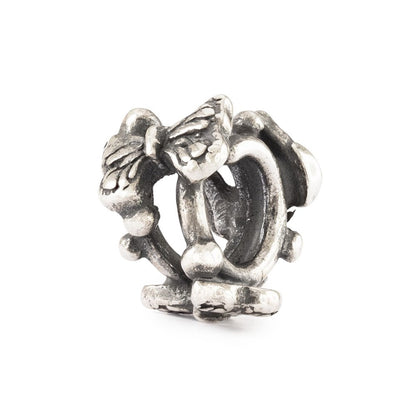 Vlinderhart armband leer