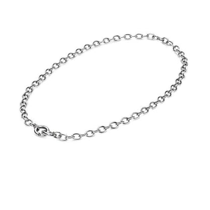 Link chain 40 cm silver