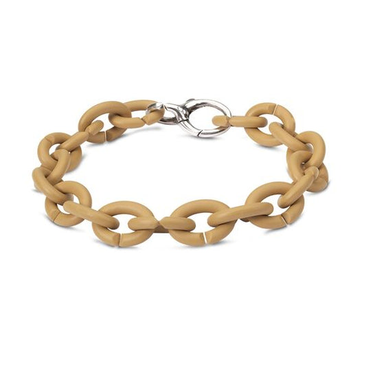 Classy camel silver bracelet