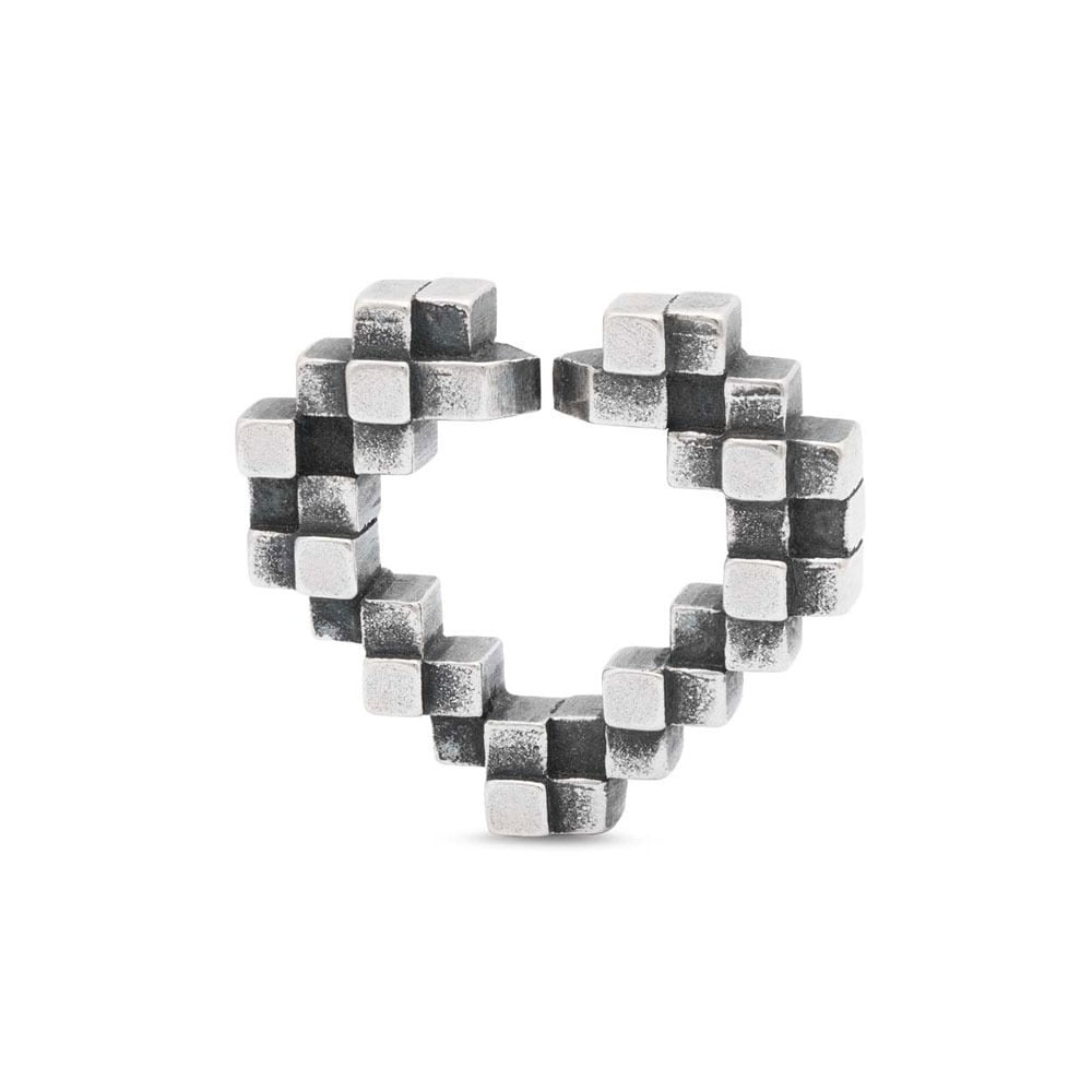 Heart glimpse single silver link