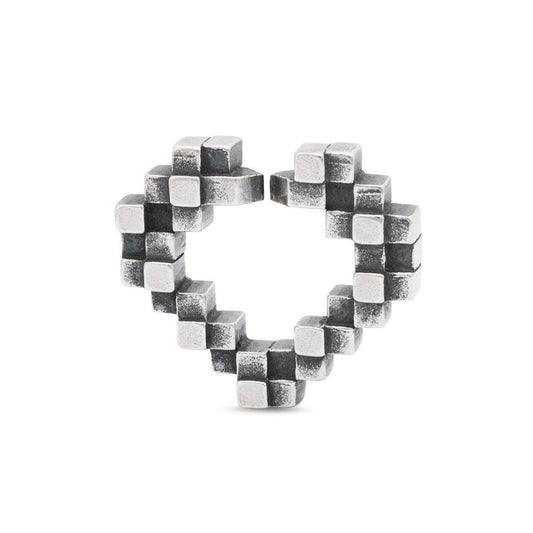 Heart glimpse single silver link