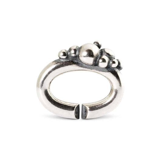 Bubbly single silver link