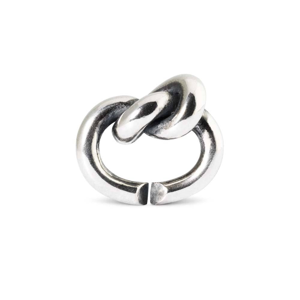 Forget-me-knot single silver link