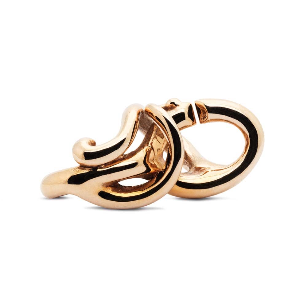 Flow, double bronze link