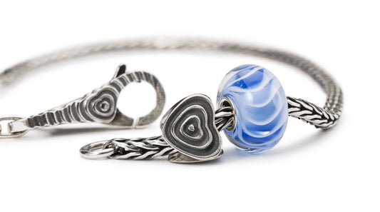 Golvend Hart Zilveren bead