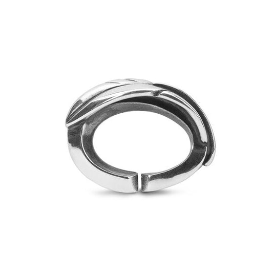 Light feather, single silver link