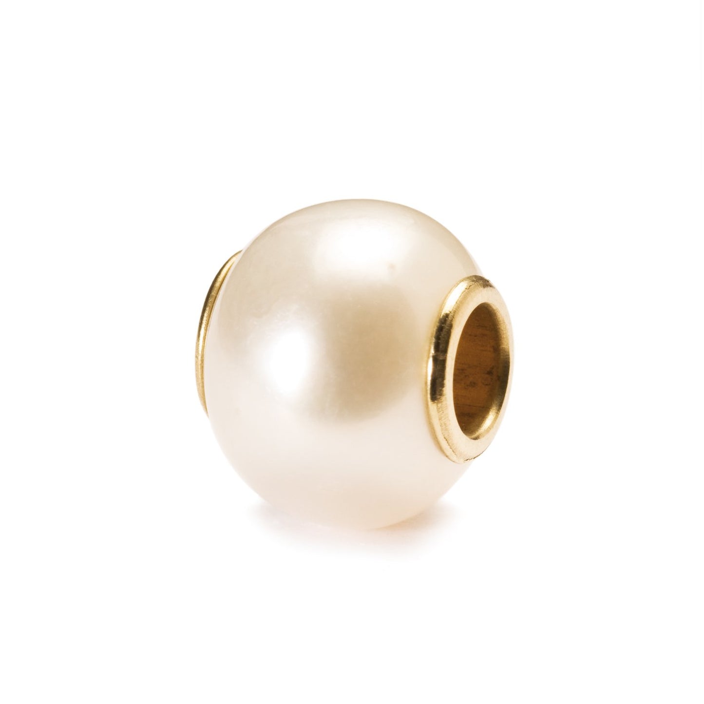 Witte parel met goud