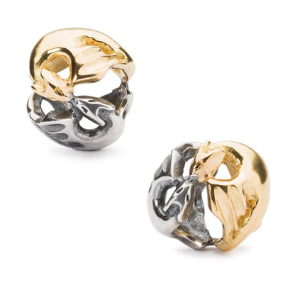 Dansende Draken (Zilver met Goud)
