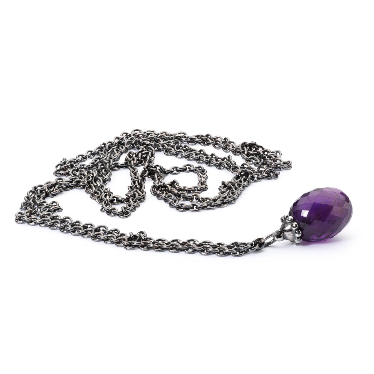 Sterling zilveren collier met amethist