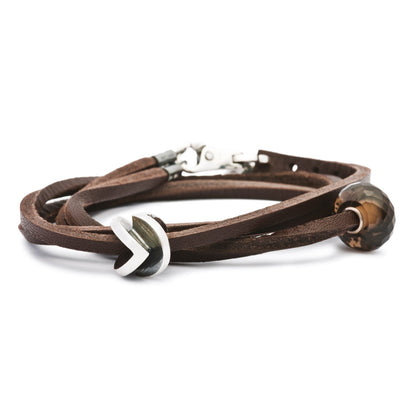 Bruine Leren Armband