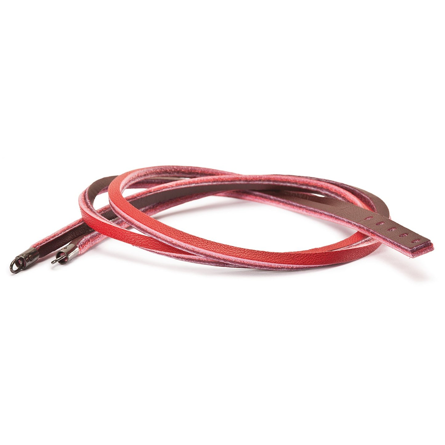 Rood / Bordeaux Leren Armband