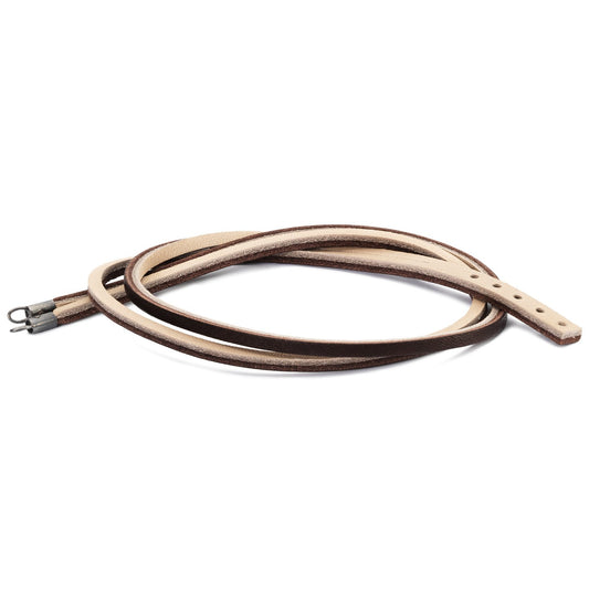Bruin / Lichtgrijze Leren Armband