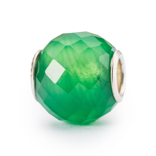 Gefacetteerde groene onyx rond