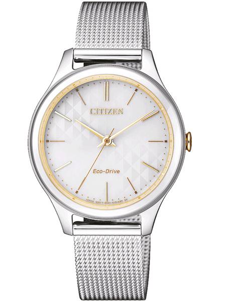 Edelstaal Dameshorloge EM0504-81A Eco-Drive