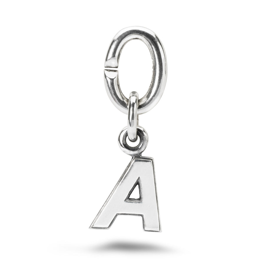 A silver link charm